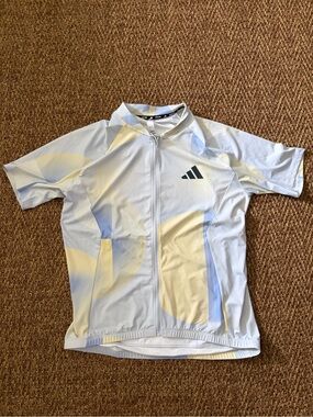 Adidas Essentials 3-Stripes Light In Motion Cycling Jersey Men Size Large JZ5499